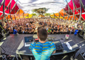 Party Down professional DJ performing at large Nashville corporate event with crowd